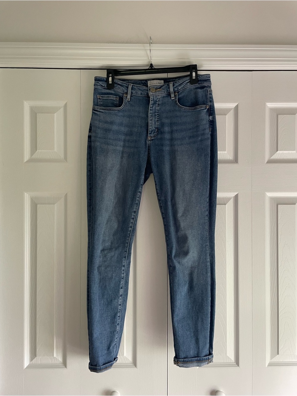 LOFT curvy skinny crop jeans